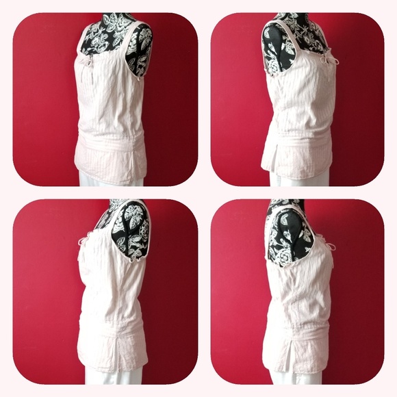 American Eagle lite pink & white Tank top - Picture 2 of 3